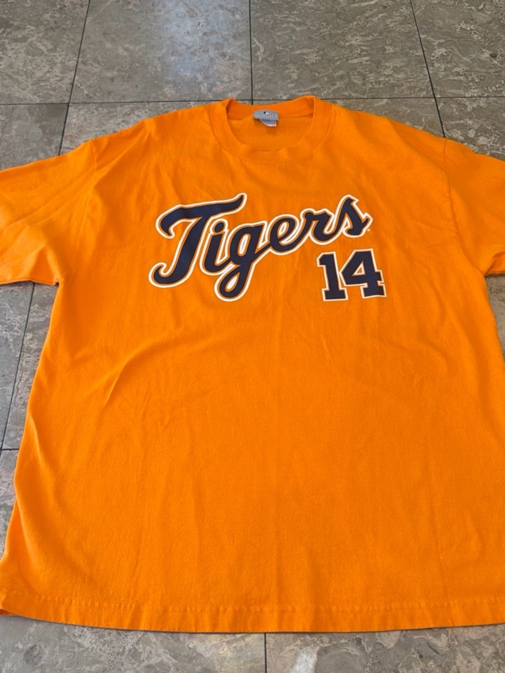 Genuine Merchandise Orange 'Tigers' 14 Graphic Kids Tee